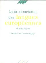 La prononciation des langues européennes 9782859000851