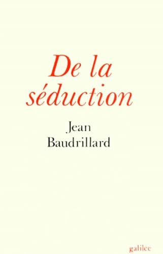 De la Séduction 9782718601526