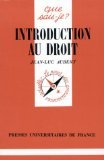 Introduction au Droit 9782130452904