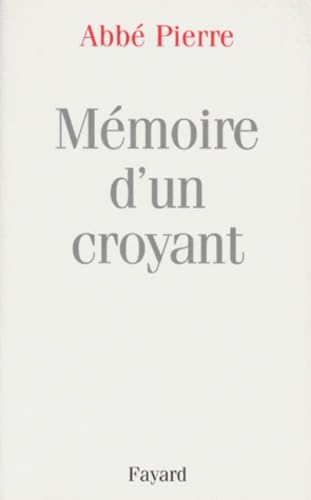 Mémoire d'un croyant 9782220031507