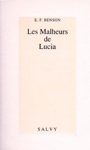 Les malheurs de Lucia 9782905899705