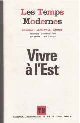 Les Temps modernes N° 376/377 : Numéro spécial : Vivre à L'Est. Revue dirigée par Jean-Paul Sartre. Novembre/Décembre 1977. (Pays de l'est, Périodiques, Periodicals)