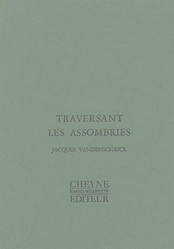 Traversant les assombries 9782841160891