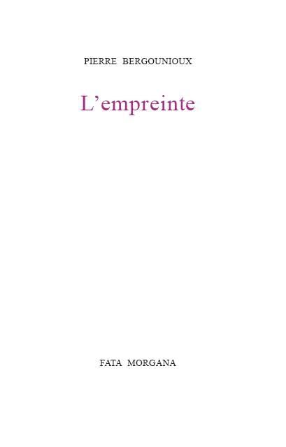 L' Empreinte 9782851947024