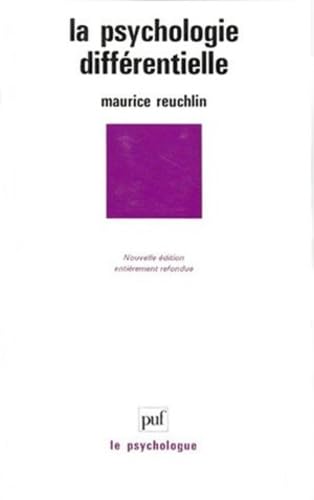 La psychologie différentielle 9782130386667