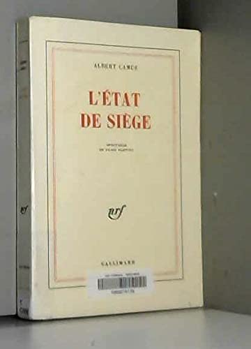 L'état de siège: Spectacle en trois parties 9782070212057