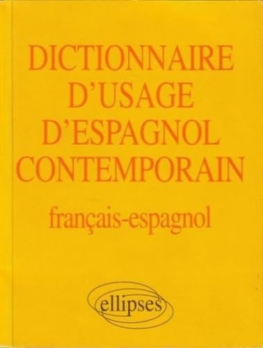 Dictionnaire d'usage d'espagnol contemporain 9782729855338