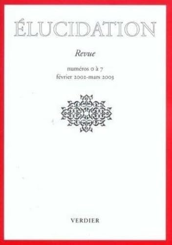 Elucidation, numéros 0 à 7 9782864323914
