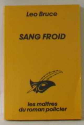 SANG-FROID 9782702416105