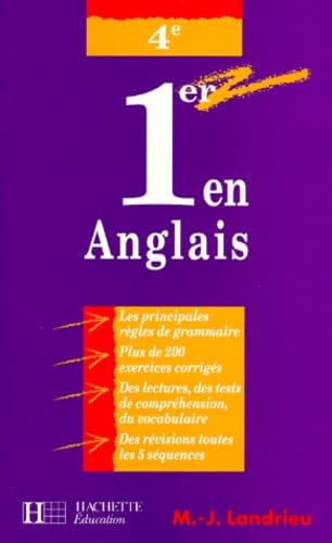 1er en Anglais, classe de 4e 9782011671080