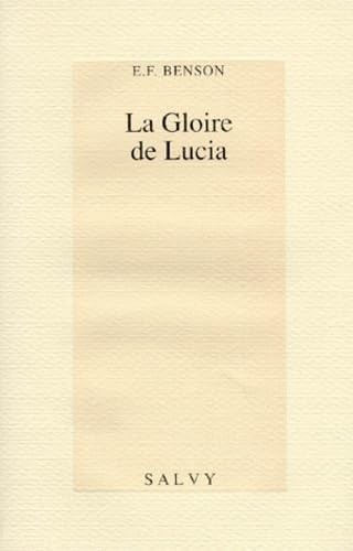 La gloire de Lucia 9782905899514