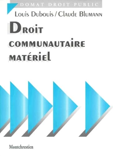 Droit communautaire matériel 9782707610171