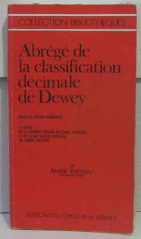 Abrege de la classification decimale de dewey 9782765404194