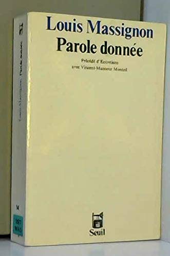 Parole donnée 9782020065863