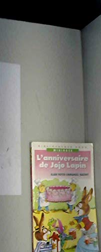 L ANNIVERSAIRE DE JOJO LAPIN 9782010149825