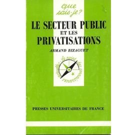 Le secteur public et les privatisations 9782130447207