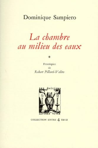 La Chambre au milieu des eaux 9782903721848