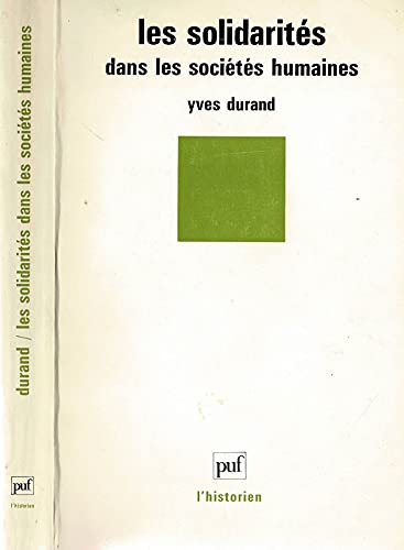 Les Solidarités dans les sociétés humaines 9782130398080