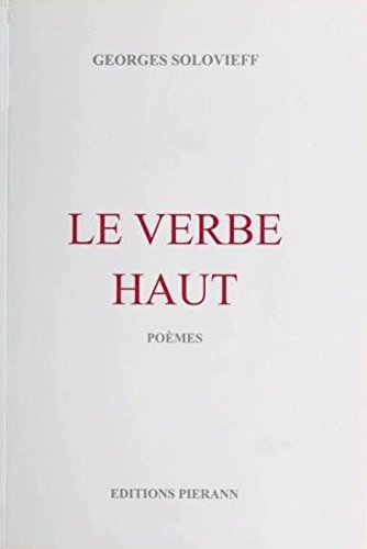 Le Verbe haut : poèmes 9782912297501