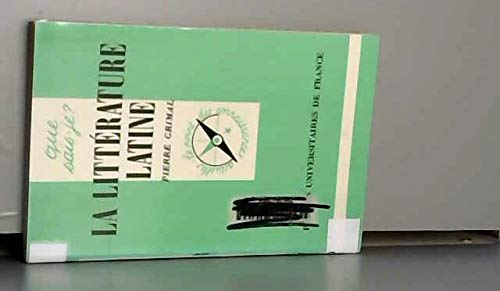 La littérature latine 9782130444404