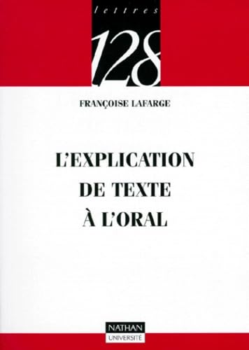 L'explication de texte à l'oral 9782091904900