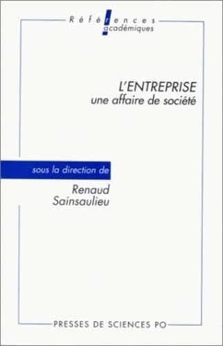 L'entreprise, une affaire de société, édition 1992 9782724606119