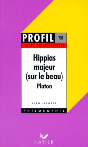 Platon : Hippias Majeur - textes philosophiques 9782218049101