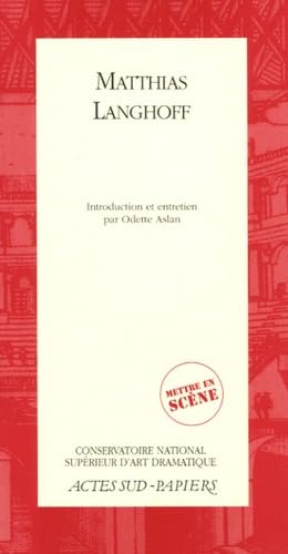 Matthias Langhoff 9782742756957