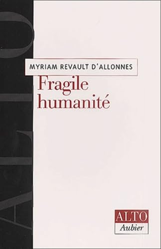 Fragile humanité 9782700736816