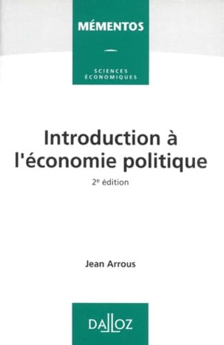 Introduction à l'économie politique 9782247018178