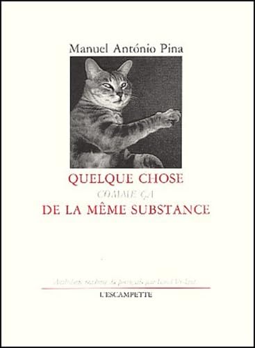 Quelque Chose Comme Ca De La Meme Substance 9782914387156
