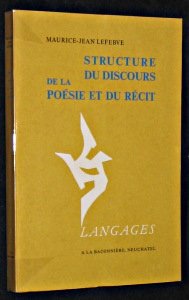 Structure du discours de la poésie et du récit.