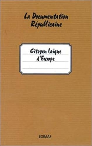 Citoyen laïque d'Europe 9782847210347