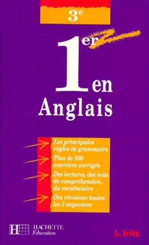 1er en anglais, classe de 3e 9782011671097