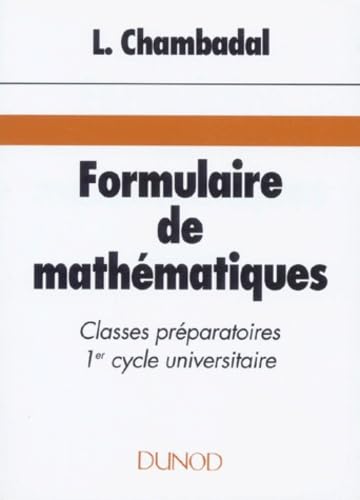 Formulaire de mathématiques 9782040157593