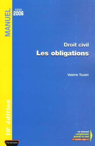 Les obligations: Droit civil - édition 2005-2006 9782350200118