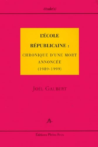 L'Ecole républicaine 9782912567628