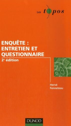Enquête : entretien et questionnaire 9782100513376