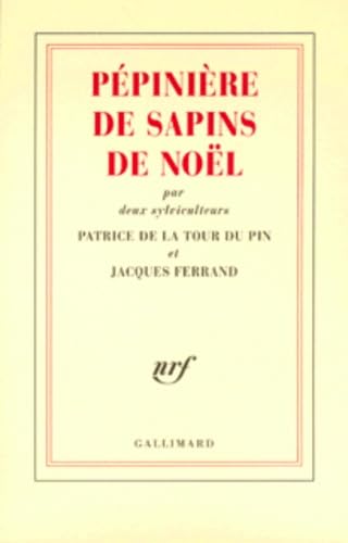 Pépinière de sapins de Noël, par deux sylviculteurs 9782070760442