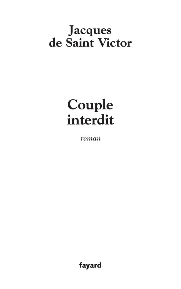 Couple interdit 9782213627830