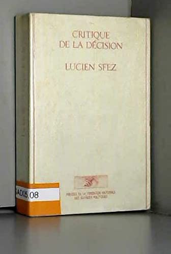 Critique de la décision 9782724604504
