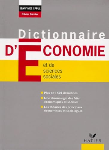 Dictionnaire d'économie et de sciences sociales 9782218726163