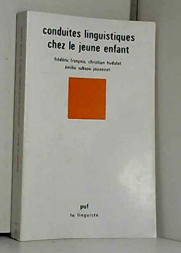 Conduites linguistiques chez le jeune enfant 9782130387053