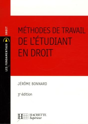Méthodes de travail de l'étudiant en Droit 9782011457868