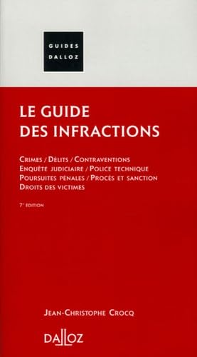 Le guide des infractions 9782247063055