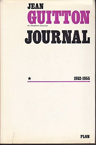 Journal ; Tome 1 ; 1952-1955