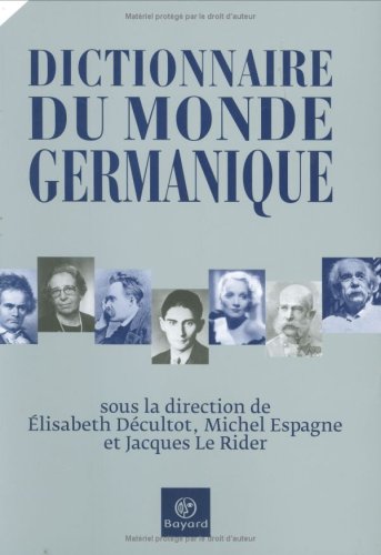 Dictionnaire du monde germanique 9782227477926