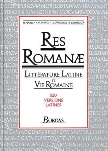 Res romanae. Littérature latine et vie romaine 9782040181161