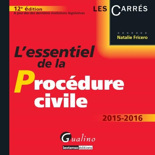 L'Essentiel de la Procédure civile 2015-2016 9782297047586
