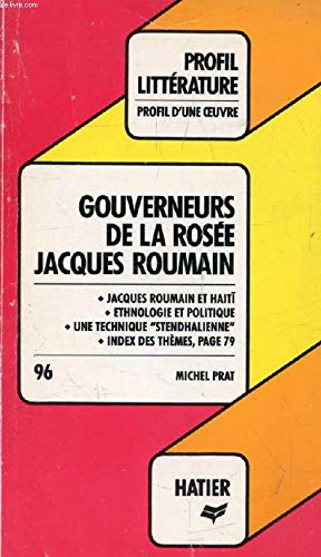 Gouverneurs de la Rosée, Jacques Roumain : Analyse critique 9782218073816